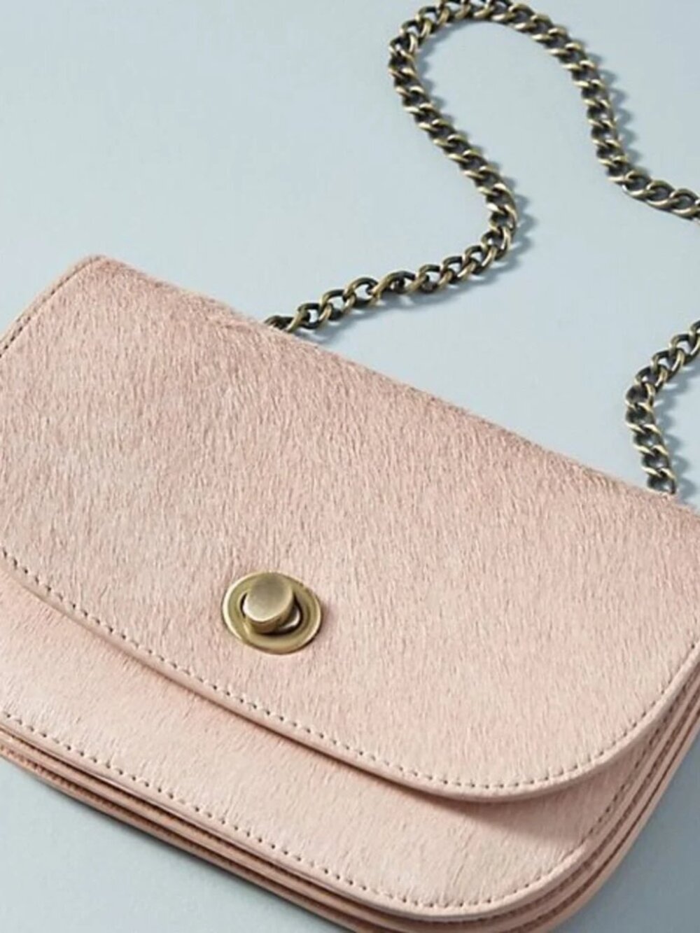 Anthropologie Calf Hair Crossbody Bag NWOT -